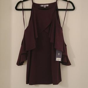 Jennifer Lopez Cold Shoulder Blouse